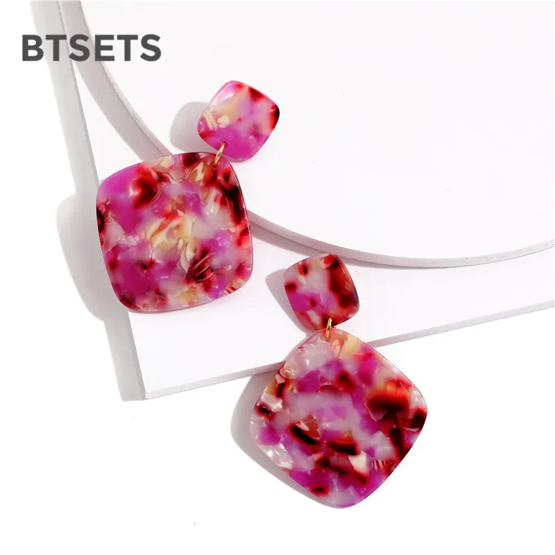 Fashion Earrings For Women Geometric Acrylic Statement Drop Jewelry Female Big Wedding Party Pendientes | Украшения и аксессуары