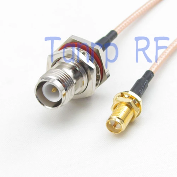 

10PCS 15CM Pigtail coaxial jumper cable RG316 extension cord 6inch RP TNC female jack to RP SMA female RF adapter connector