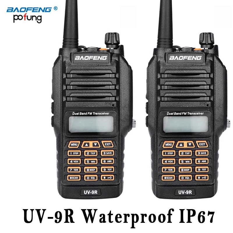 baofeng UV 9R UV9R для cb комплект рация 2 шт водонепроницаемые 10 км автомобильная
