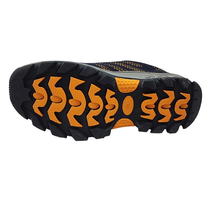 Ботинки мужские сетчатые со стальными носками дышащие Нескользящие на платформе