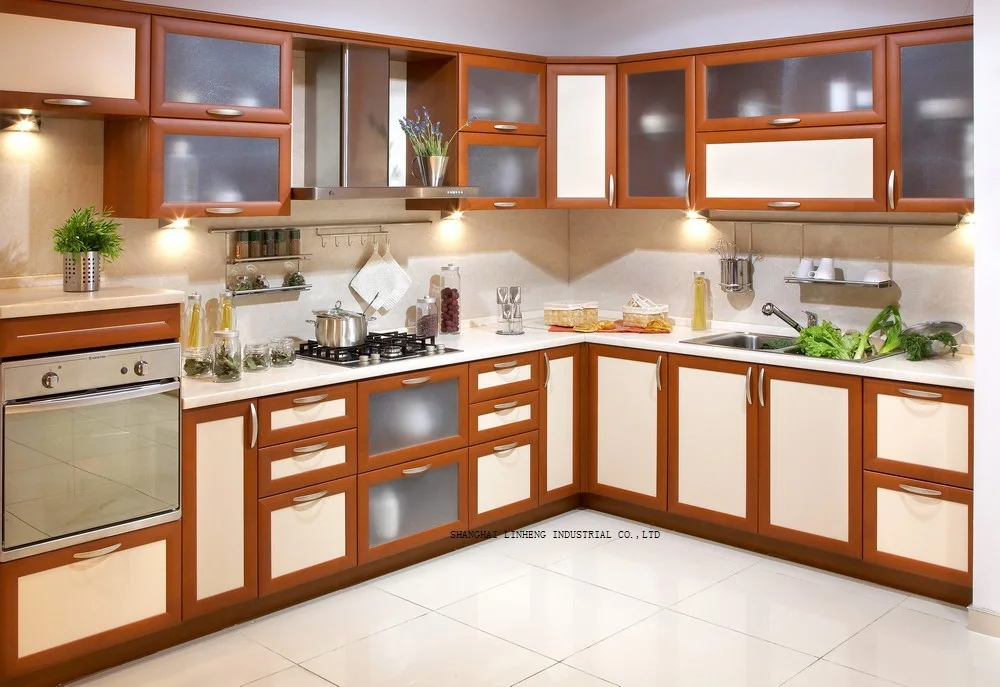 

classical kitchen cabinet solid wood door(LH-SW077)