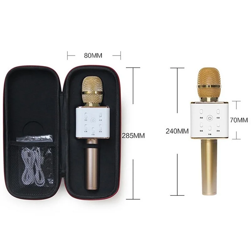 Travor Bluetooth Q7, беспроводной микрофон, караоке, динамик, высококлассная версия, микрофон, KTV плеер, телефон, микрофон для компьютера, для сцены, Конференции