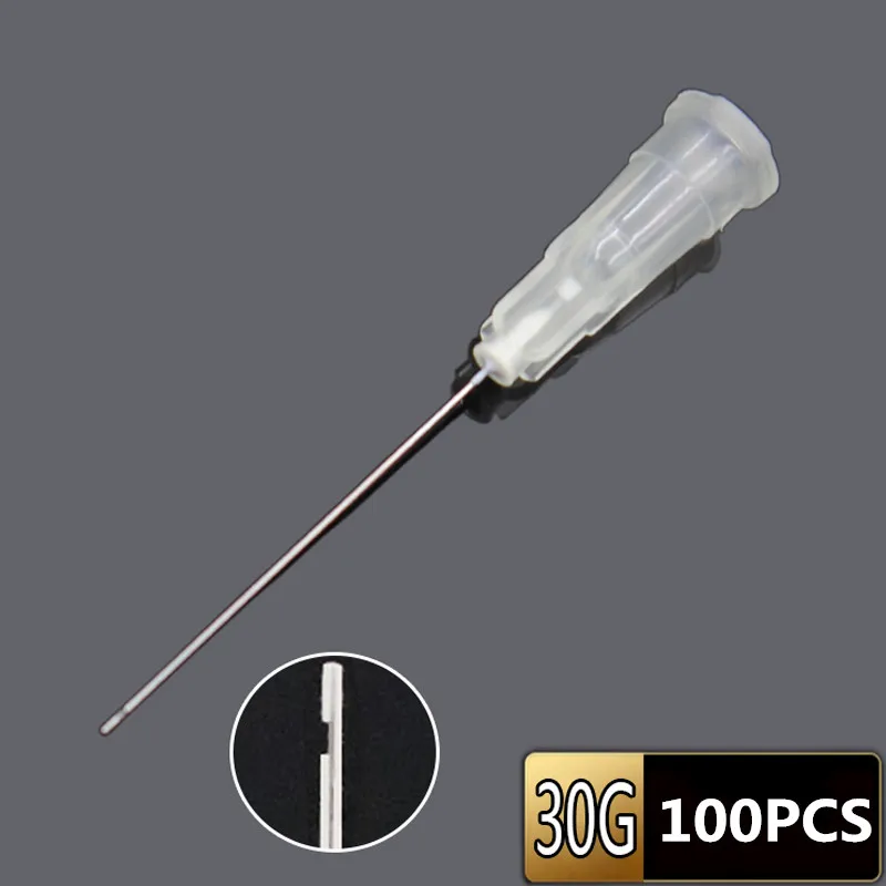 100 шт./пакет Наконечник иглы для оросительного орошения Endo 25 г/27 г/30GA 30 г концевое