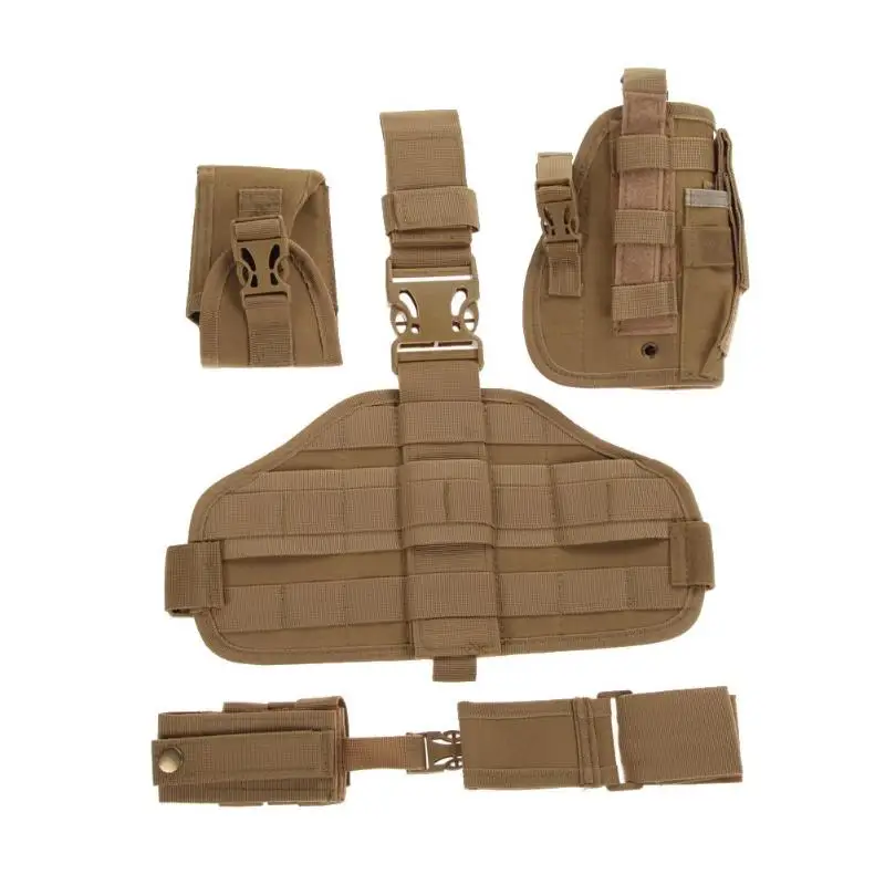 Molle быстрая отсоединяющаяся откидная ножка противоскользящая кожаная кобура с MOLLE Чехол для мусора держатель 31 см x 19 см Высокое качество