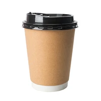8oz high end double wall heat insulation hot coffee cup very good quality paper cup with lid 50paks