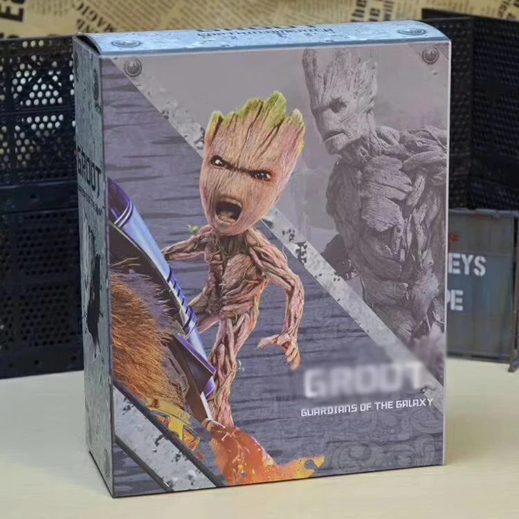 Горячие игрушки 1:1 Marvel стражи Галактики Грут Мстители милый ребенок дерево человек Суставы подвижные BJD Фигурки игрушки