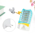 Светодиодный инсектицидная лампа 1 Вт 110V 220V Универсальный средство от насекомых мухобойка УФ Мини Ночной светильник комаров Электрический UVA штепсельная вилка европейского стандарта