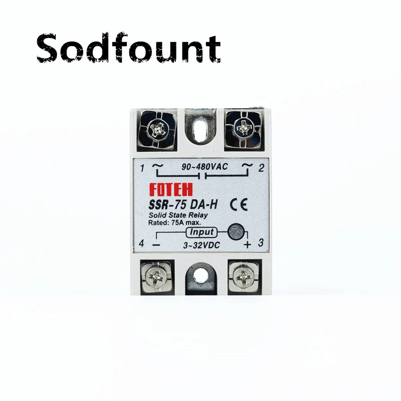 solid state relay SSR-75DA-H 75A SSR 75DA H DC TO AC Resistance Regulator | Обустройство дома