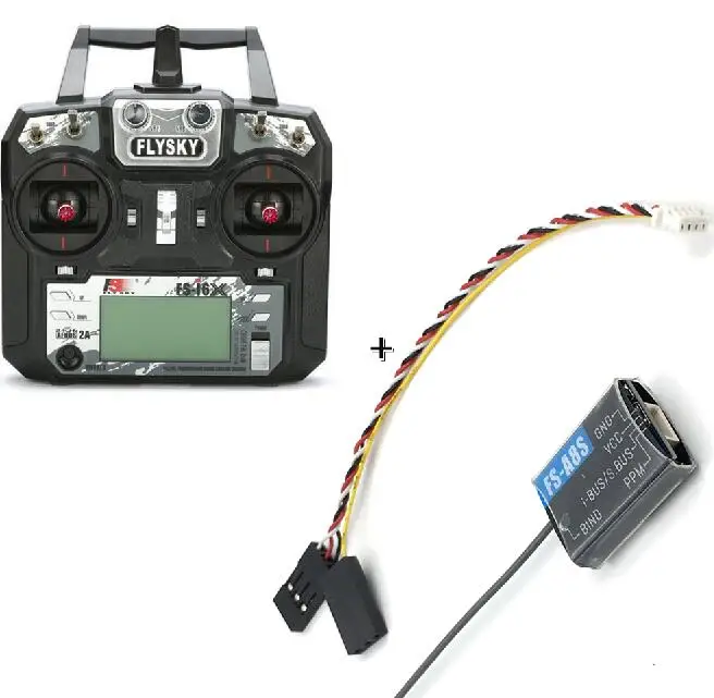 FS-I6X and A8S Flysky FS-i6X 10CH 2,4 GHz AFHDS 2A RC передатчик+ FS-iA6B/FS-iA10B/FS-X6B/FS-A8S приемник для Rc самолета(режим 2 - Цвет: FS-I6X and A8S
