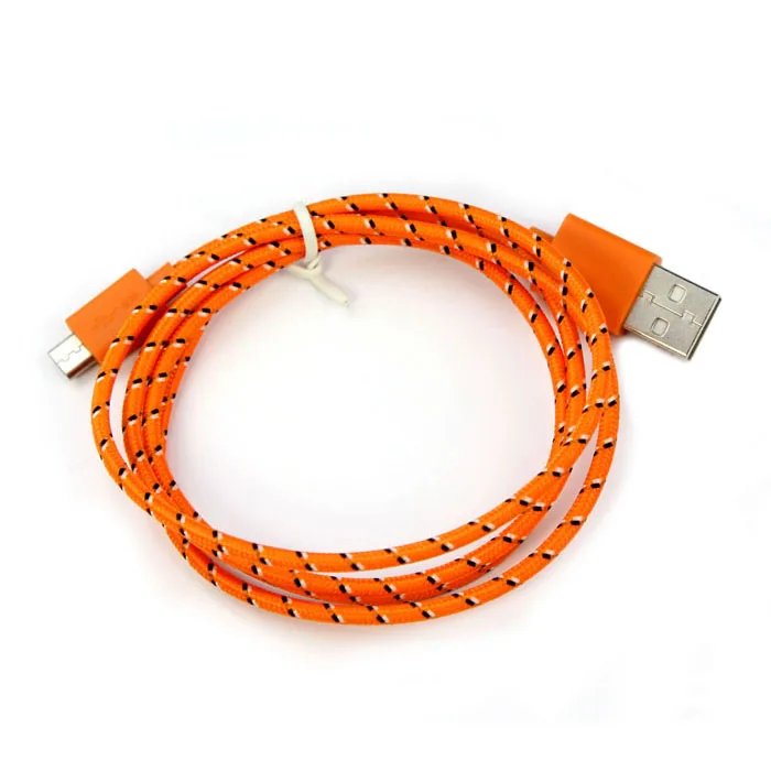 Пеньковая веревка Micro USB зарядное устройство зарядный кабель трос для