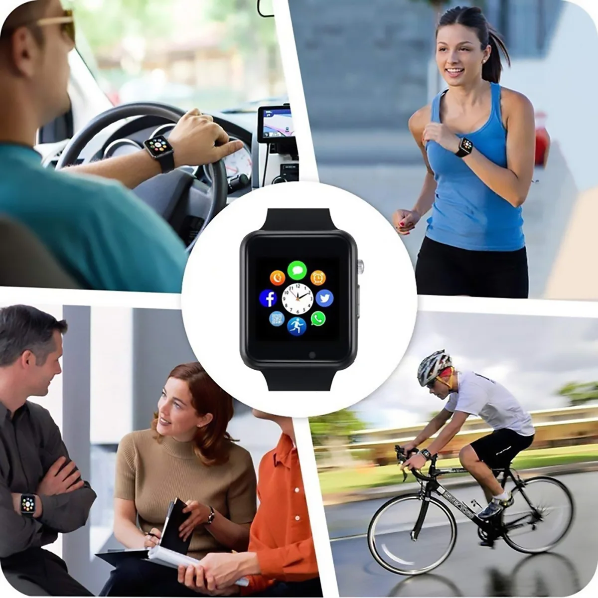 A1 наручные часы Bluetooth умные спортивные Шагомер с сим камерой для Android смартфонов