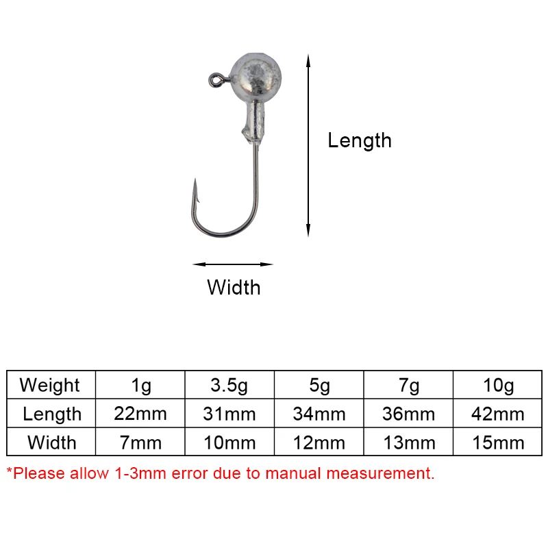 Jig Head свинцовые бронзовых морских рыболовных крючков 30 шт./компл. мягкий червь