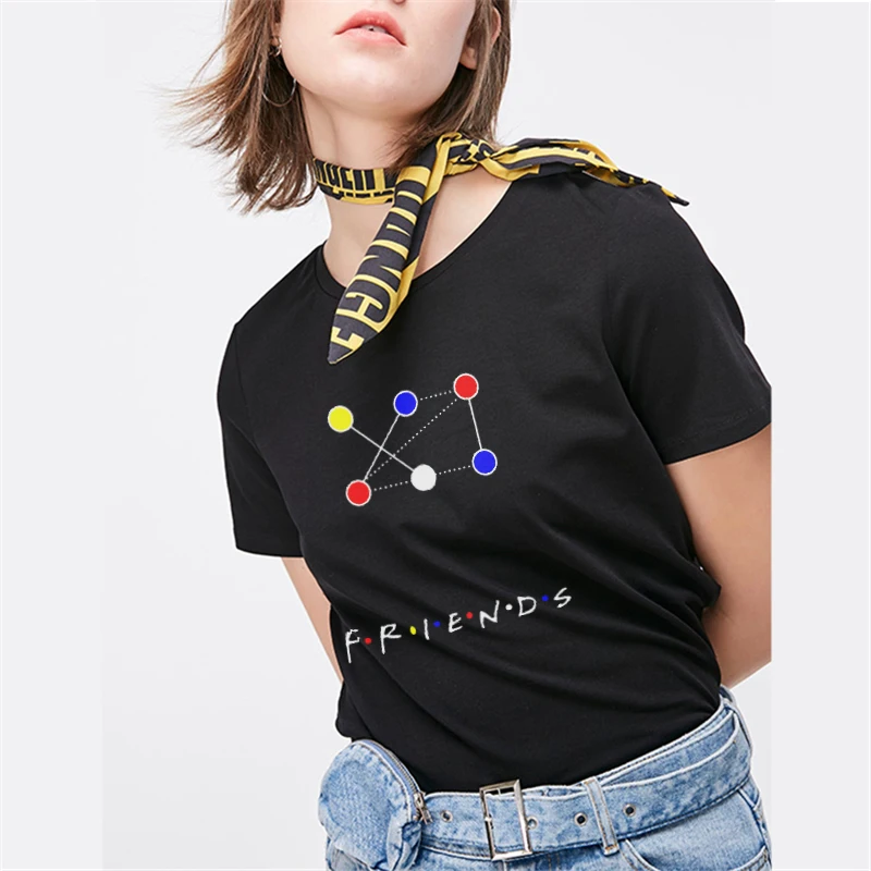 2019 футболка Женская Хлопок Harajuku эстетический Топ Тройники короткий рукав