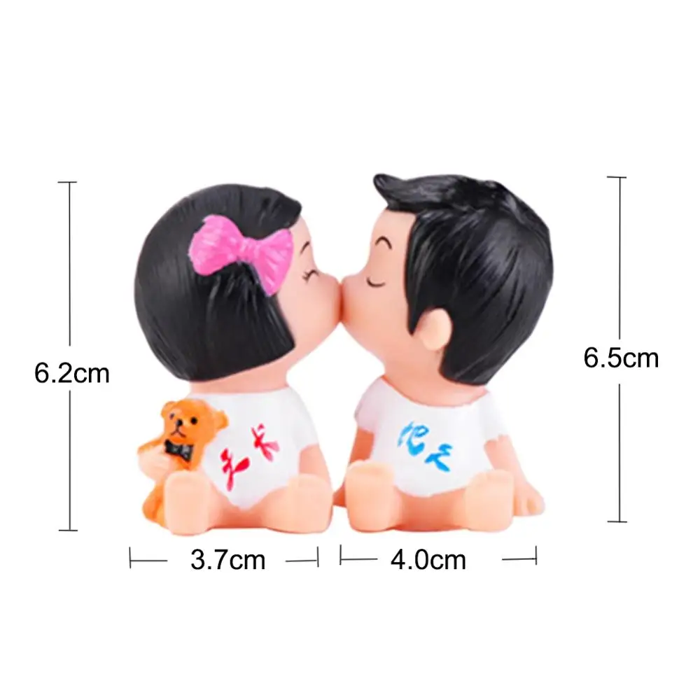 Kiss Doll DIY Cake Decoration Creative Couple Wedding Birthday Gift Party Decorating Supplies PVC Crafts Set | Дом и сад