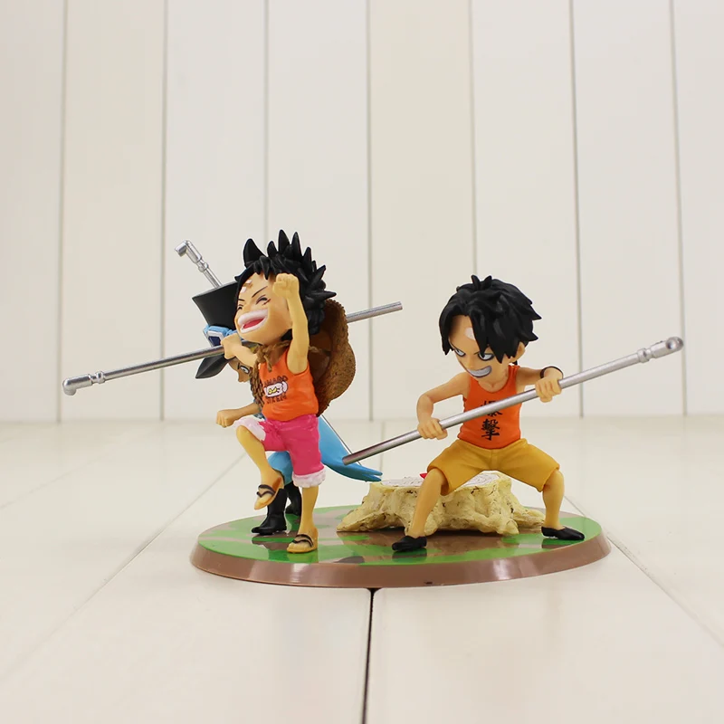 3 шт./лот аниме ASL Luffy Ace Sabo Three Brothers ПВХ экшн-фигурка Коллекционная модель игрушки