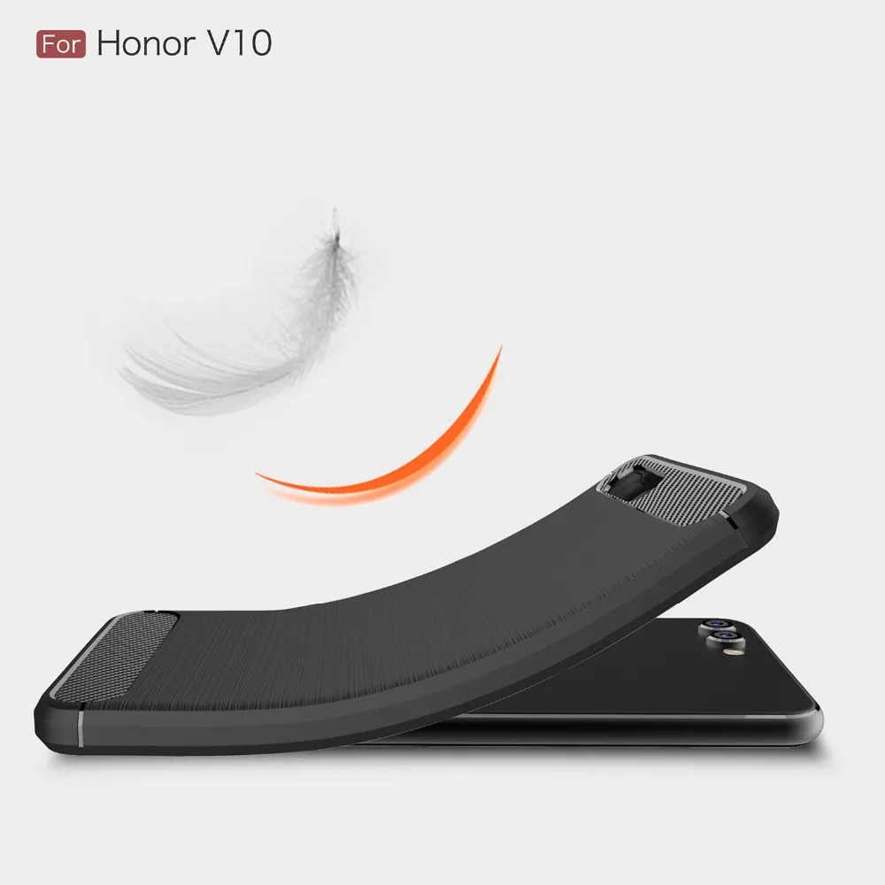 1 шт. pmobile телефонные чехлы для huawei honor V10 углеродного волокна прочный защитный
