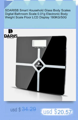 SDRISB Bathroom Scales Body Fat Digital Bathroom Weight Scales Electronic Scales 0.01g Intelligent Household Scales Accessories