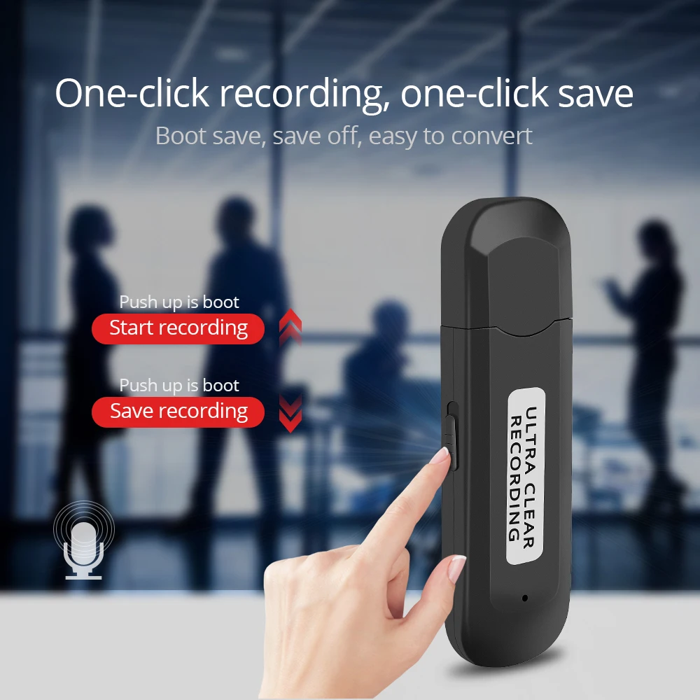 TISHRIC 8 Гб мини USB аудио рекордер ручка цифровой диктофон U диск MP3 стерео 150HR