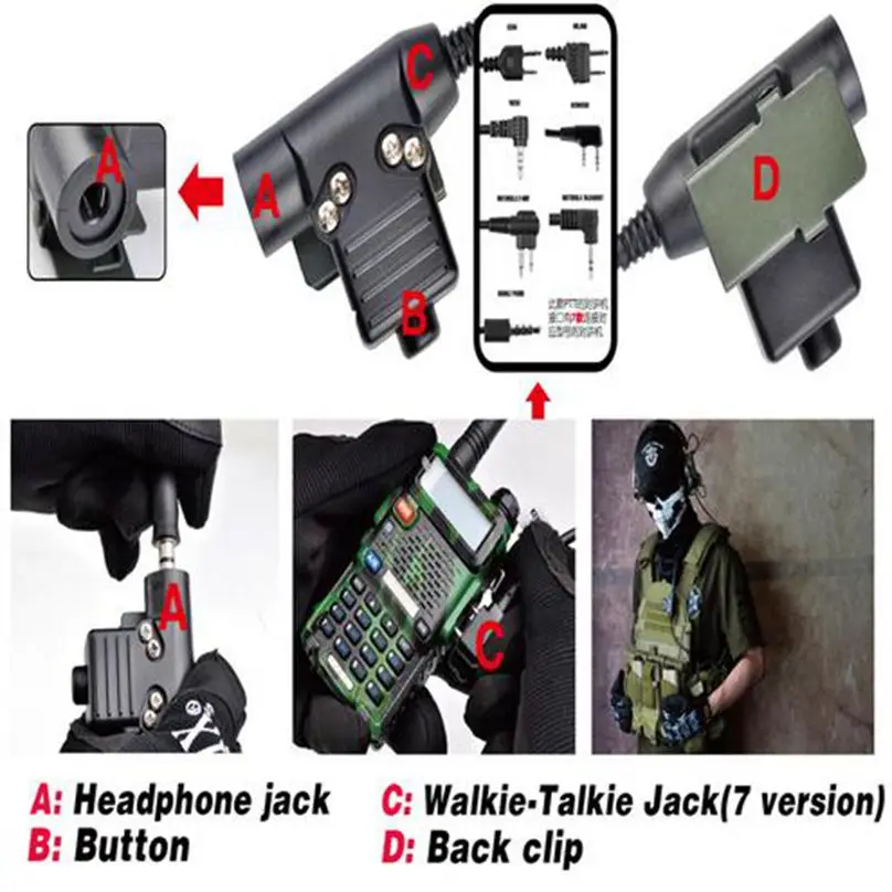 Новые наушники ZTAC Military Softair Sordin, охотничьи наушники для защиты ушей с Z Tactical PTT Phone Midland Kenwood U94 PTT Z111 FG Z113