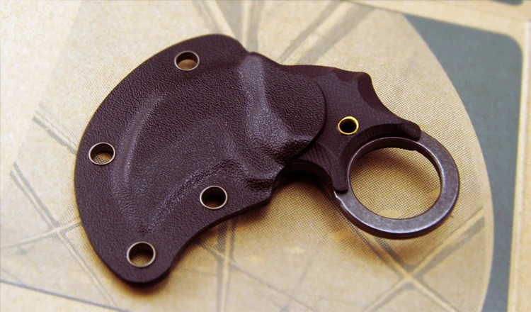 Мини EDC karambit 60HRC камень мыть к оболочка тактический AUS8 лезвие G10 инструмент