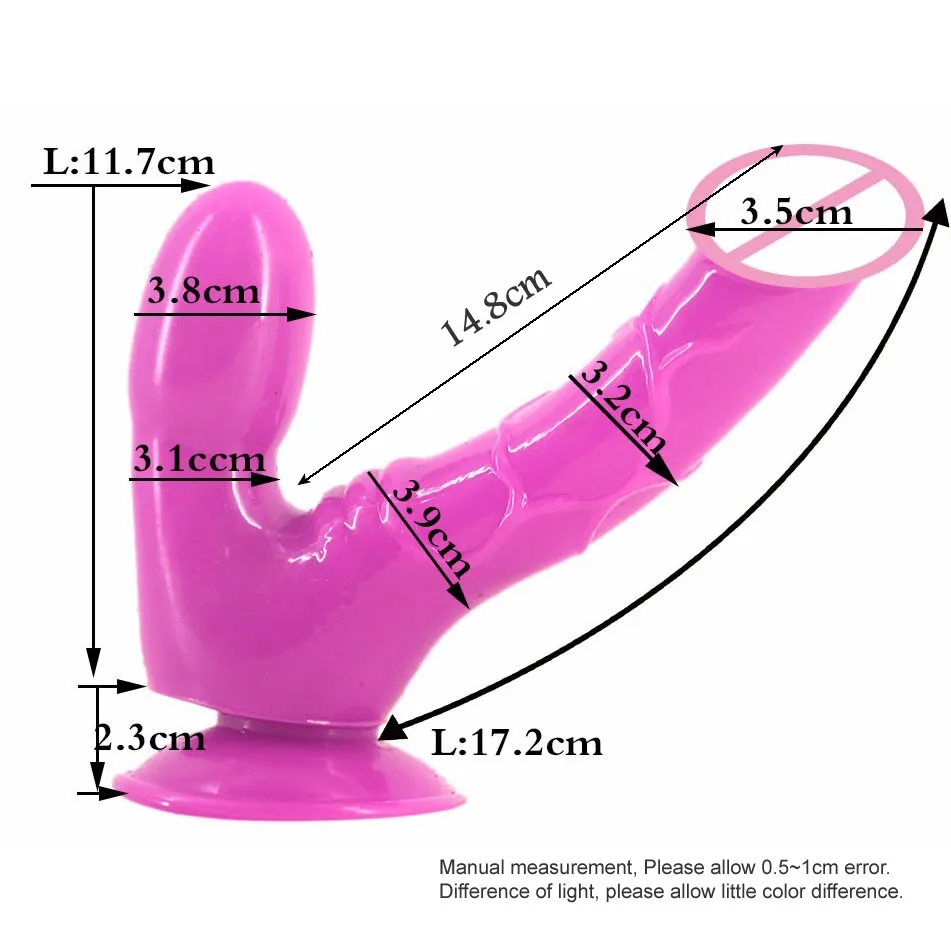 Soft Dildo Realistic Suction Cup Penis Lesbian Double Dildos Anal Vaginal Penetration Sex Toy |