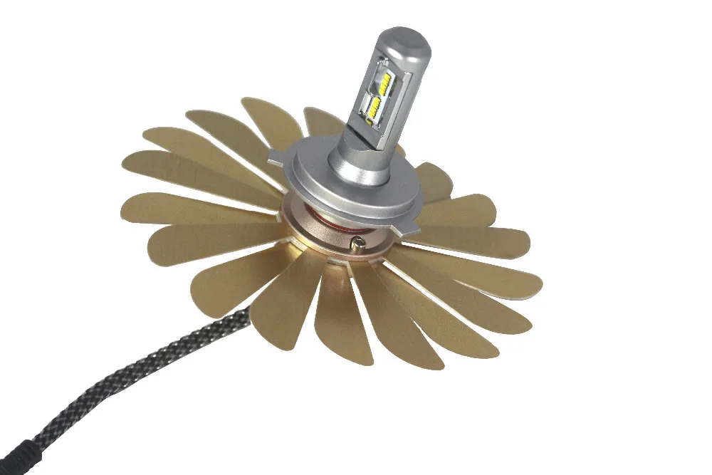 Оригинальная Автомобильная светодиодная лампа для фары зэс 100W 12000LM H4