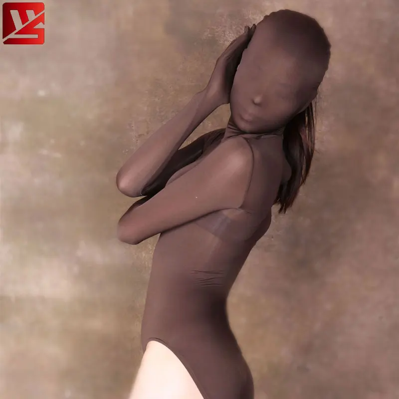 MEISE женский косплей ледяной шелк прозрачный боди с высоким вырезом Прозрачный