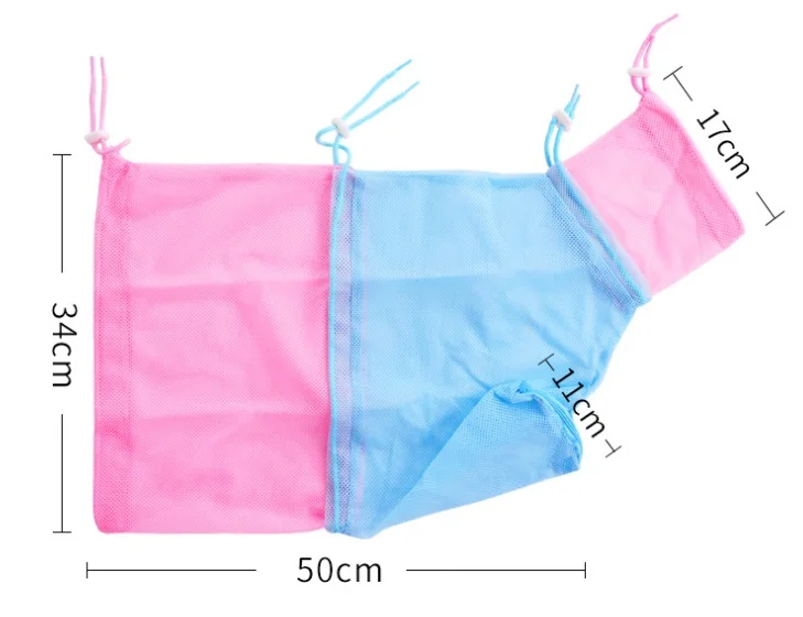 Blue Pink Сетка для ухода за кошками, сумка для ванны для кошек, регулируемые Стиральные Сумки для домашних животных, для купания, для обрезки ногтей, для инъекций, против царапин, укуса - Цвет: Blue Pink