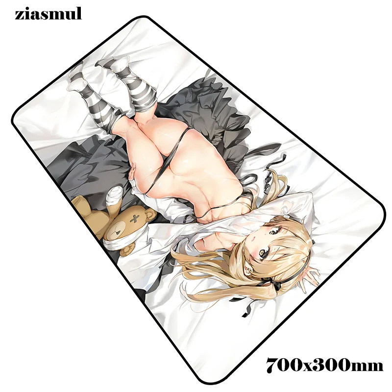 size 700x300x2mm Сексуальный коврик для мыши 700x300x2 мм, коврики для компьютерной мыши в стиле аниме, игровые аксессуары, японский коврик для мыши, клавиатура, игры, pc gamer, подарок для девочки - Цвет: size 700x300x2mm