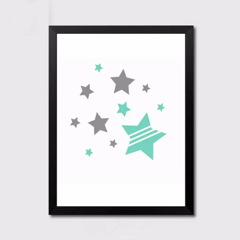 2016 МЕШ-мультфильм Nusery Холстное искусство DIY Масляная живопись Постеры Pop Стена Картина по номерам Декор комнаты детского сада Без рамки.