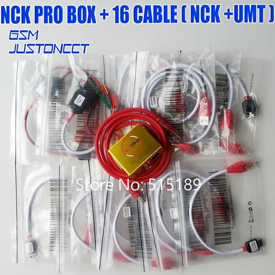 

gsmjustoncct 2021 The Newest Original NCK PRO BOX / nck Pro 2 box ( support NCK + UMT 2 in one )For Huawei Y3,Y5,Y6+15cables
