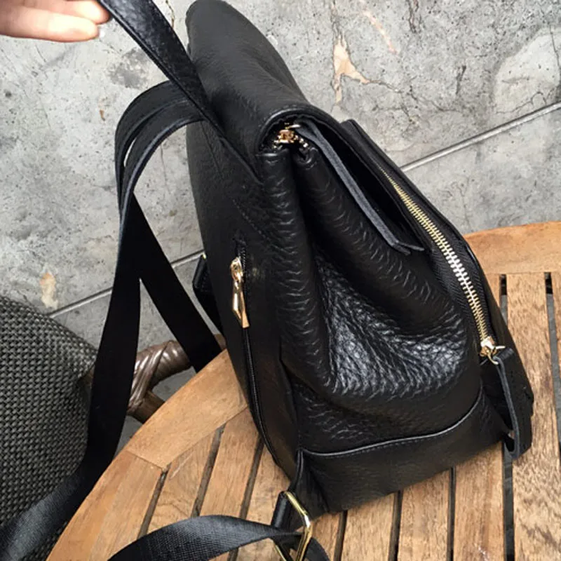 AETOO Новый Дикий рюкзак из яловой кожи большой емкости сумка на плечо женская