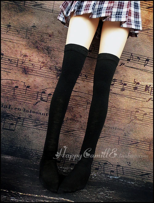 2 шт./лот 1/3 1/4 bjd чулки Sd аксессуары для кукол носки черные белые эластичные