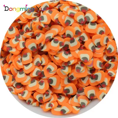 Orange 100 г/лот полимерная Горячая глина посыпает прекрасный торт для рукоделия, DIY конфетти - Цвет: Orange