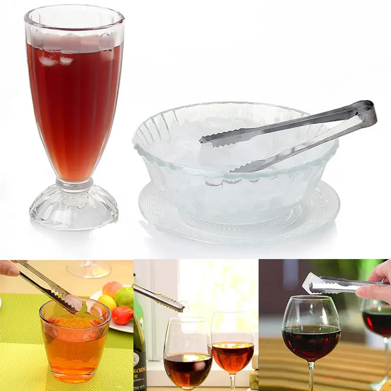 1 шт. Новый зажим для барбекю из нержавеющей стали хлеба еды льда щипцы инструмент