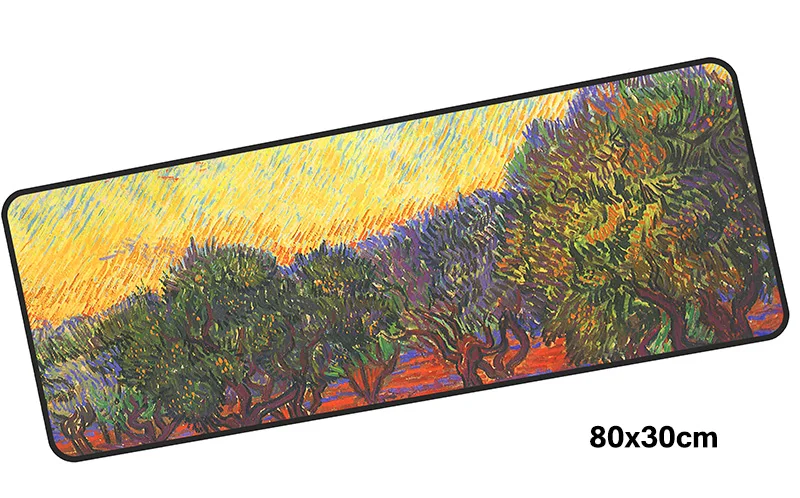 Size 800x300X2MM Гелевый коврик для мыши Ван Гог аксессуары для геймеров 800x300 мм коврик для мыши notbook большой игровой коврик для мыши Коврик для мыши - Цвет: Size 800x300X2MM