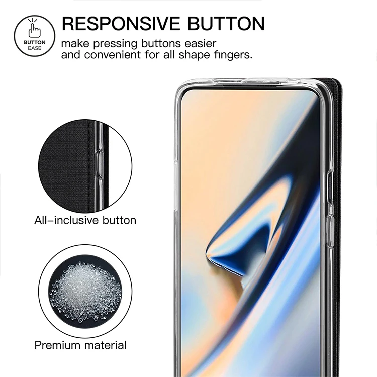 Для Oneplus 7T 7T Pro Чехол для телефона кошелек Мягкий противоударный флип защитный чехол для Oneplus 7 7 Pro Анти-падение флип чехол
