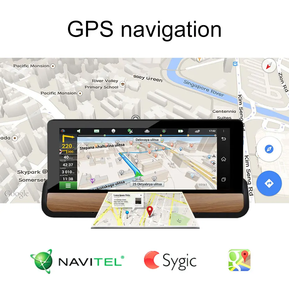 Olysine " 3G/4G ADAS Автомобильный видеорегистратор камера WiFi Android gps навигация 1080P видеорегистратор Dashbord авто видеорегистратор Регистратор