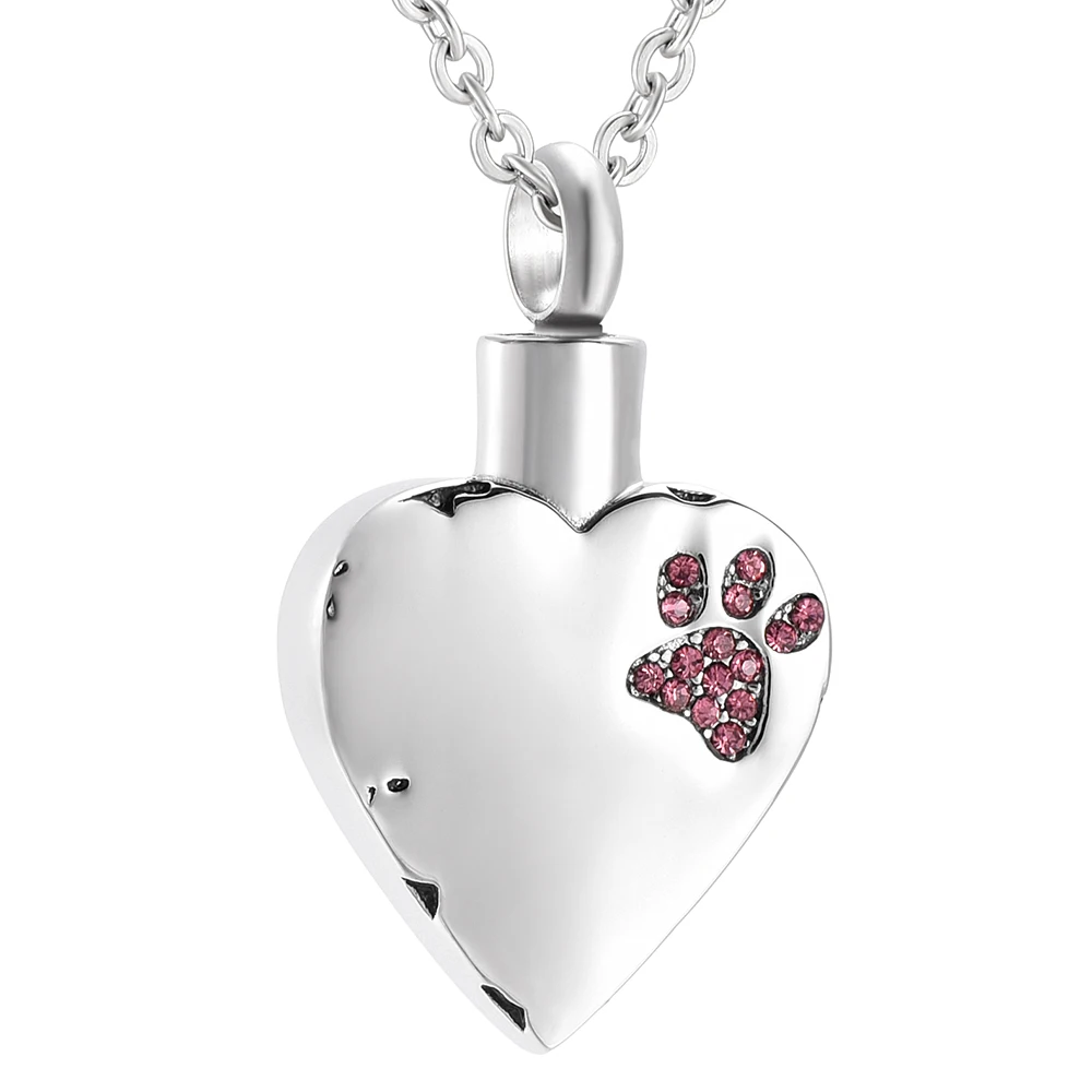 Ожерелье с кулоном в виде собачьей лапы из нержавеющей стали|memorial jewelry|pendant necklacedog