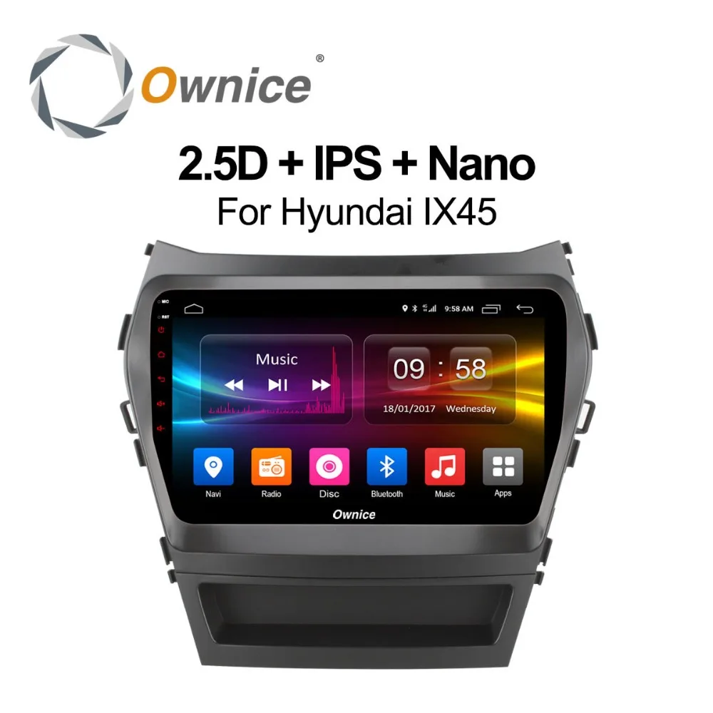 Ownice c500 + Android 8 1 для Hyundai IX45 Santa Fe автомобильный DVD плеер ядер 2 Гб ОЗУ радиоприемник BT