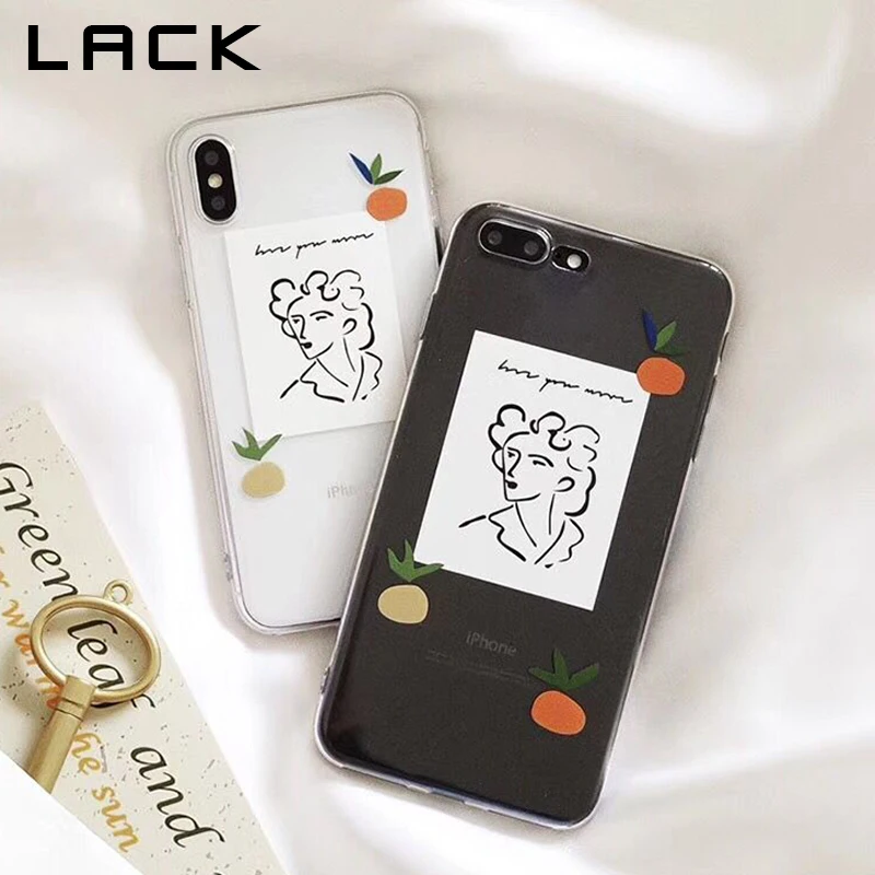 Чехол для телефона с мультипликационным принтом "LACK" для iphone XS Max, XR, X, 6 S, 6, 7, 8 Plus, 11, 11 Pro, Max, Ультратонкий Мягкий чехол из ТПУ с художественным рисунком