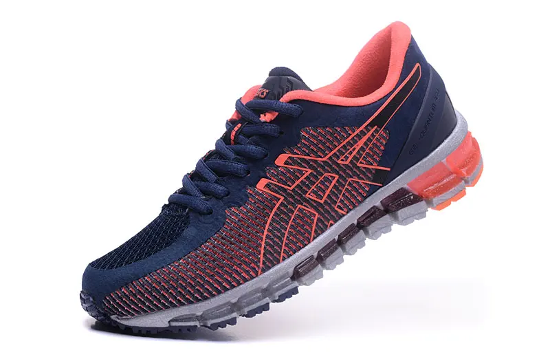 Asics Гель-квантовый 360 Женская дышащая устойчивая Беговая Нескользящая дышащая теннисная обувь - Цвет: black