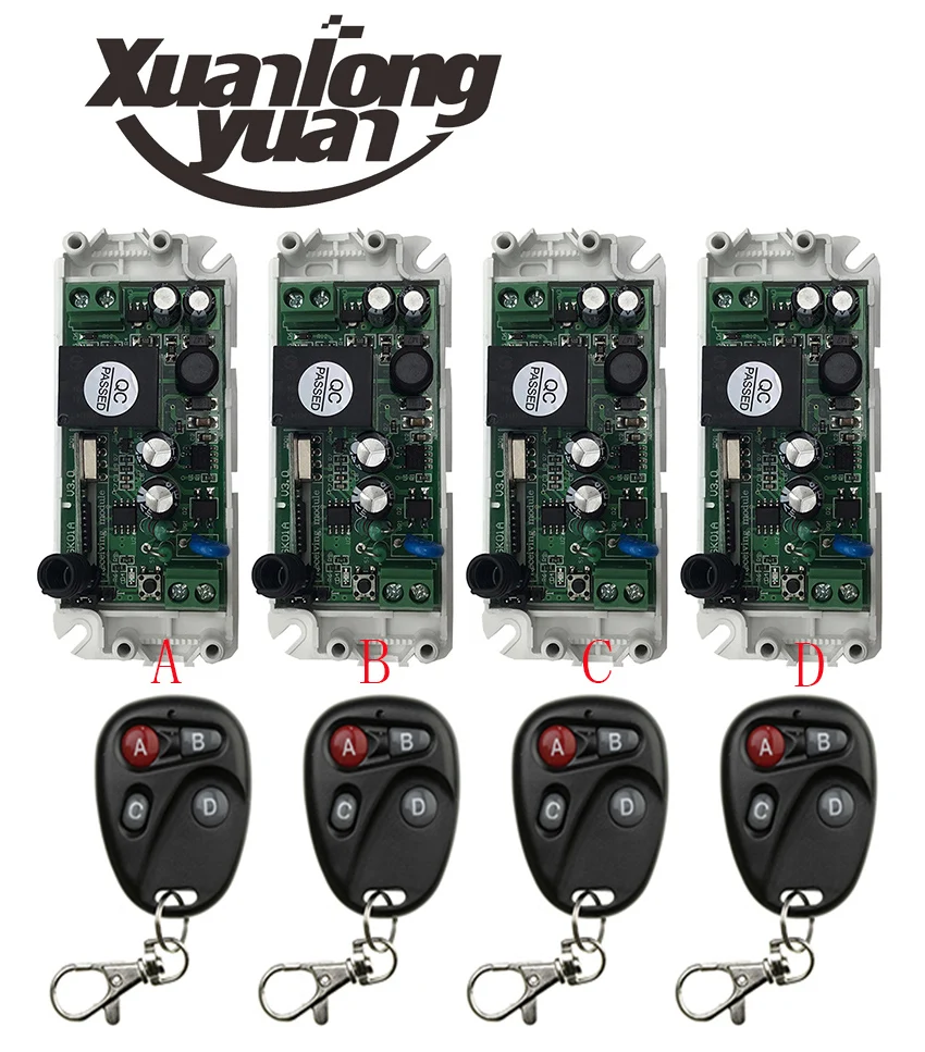 Xuanlongyuan 85 в 110 в 120 в 220 В 250 В 1CH Радиоуправление ler RF беспроводное реле дистанционное управление переключатель передатчик + приемник жалюзи