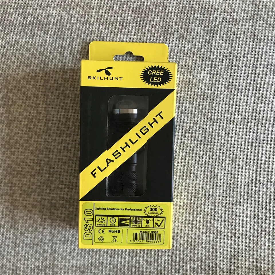 Высокопроизводительный Skilhunt DS10 CR123 Cree светодиодный EDC фонарик DS15 14500 AA фонари с магнитом на хвостовой части стенд