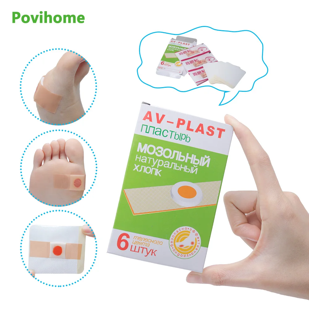 6pcs Foot Corn Remover Plaster Detox Pad Patches Medical Patch Relieving Blisters&ampCorn Friction Pain Care Tools C1443 | Красота и