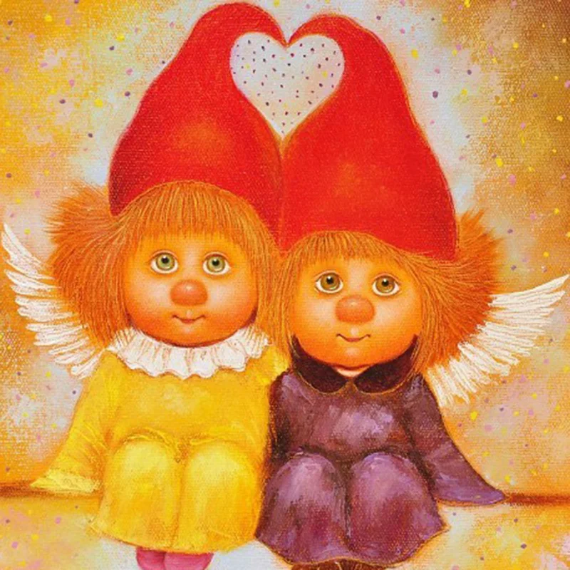 

Full Square Diamond 5D DIY Diamond Painting "Cartoon couple" Embroidery Cross Stitch Rhinestone Mosaic Painting Decor