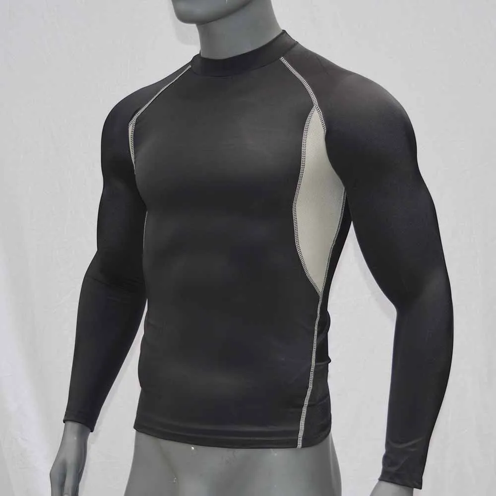 Long Sleeve WYOTURN BJJ Рашгард Муай Тай Mma JIUJITSU Bjj Рашгард фитнес боксерские Майки ММА спортивные боксео Топ Спортивная рубашка одежда - Цвет: Long Sleeve