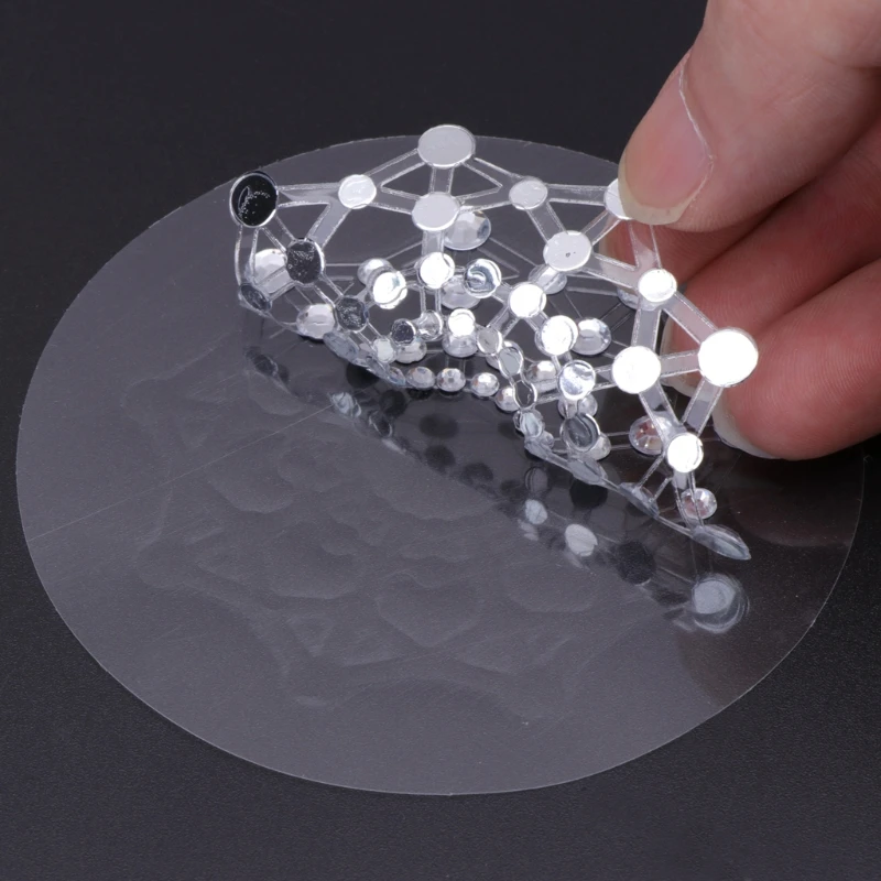 1 пара бюстгальтеров для груди в форме цветка с клеем и блестками эротические