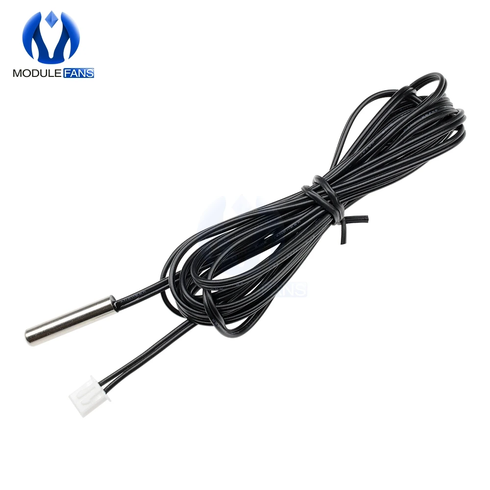 

W1209 0.3m 0.5m 1m 2m 3m Waterproof NTC Thermistor Accuracy Temperature Sensor 10K 1% 3950 Wire Cable Probe For Arduino W1401