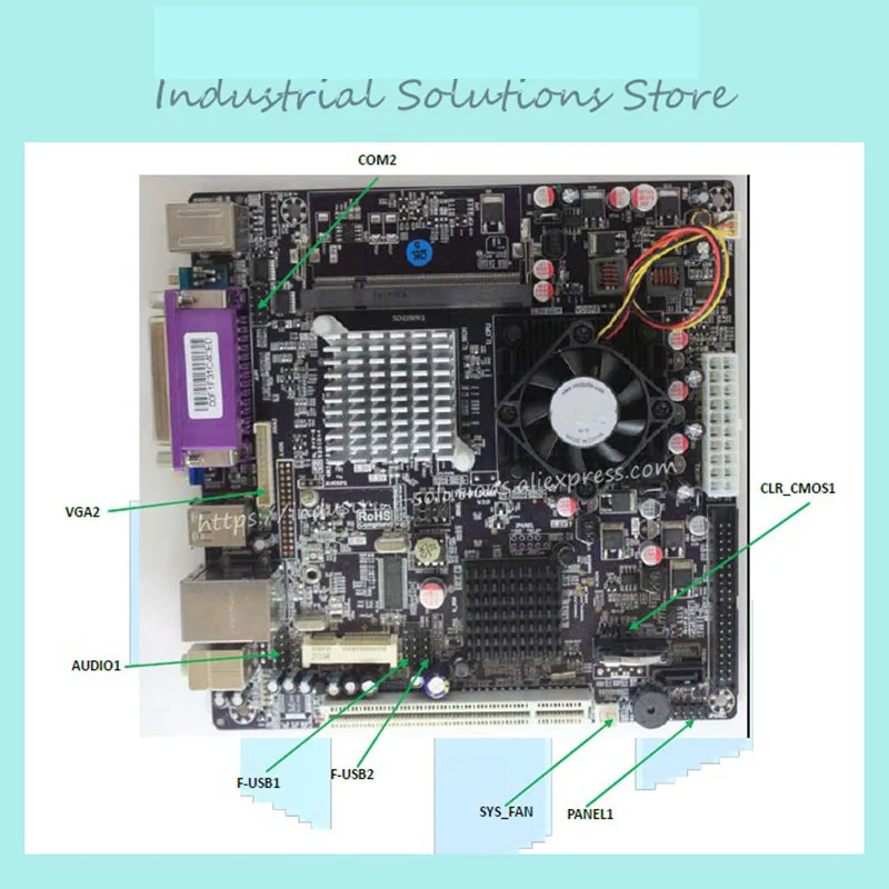 Billig 915GM MINI-ITX17 * 17 MIT M-SATA POS Motherboard 100% Getestet Perfekte Qualität